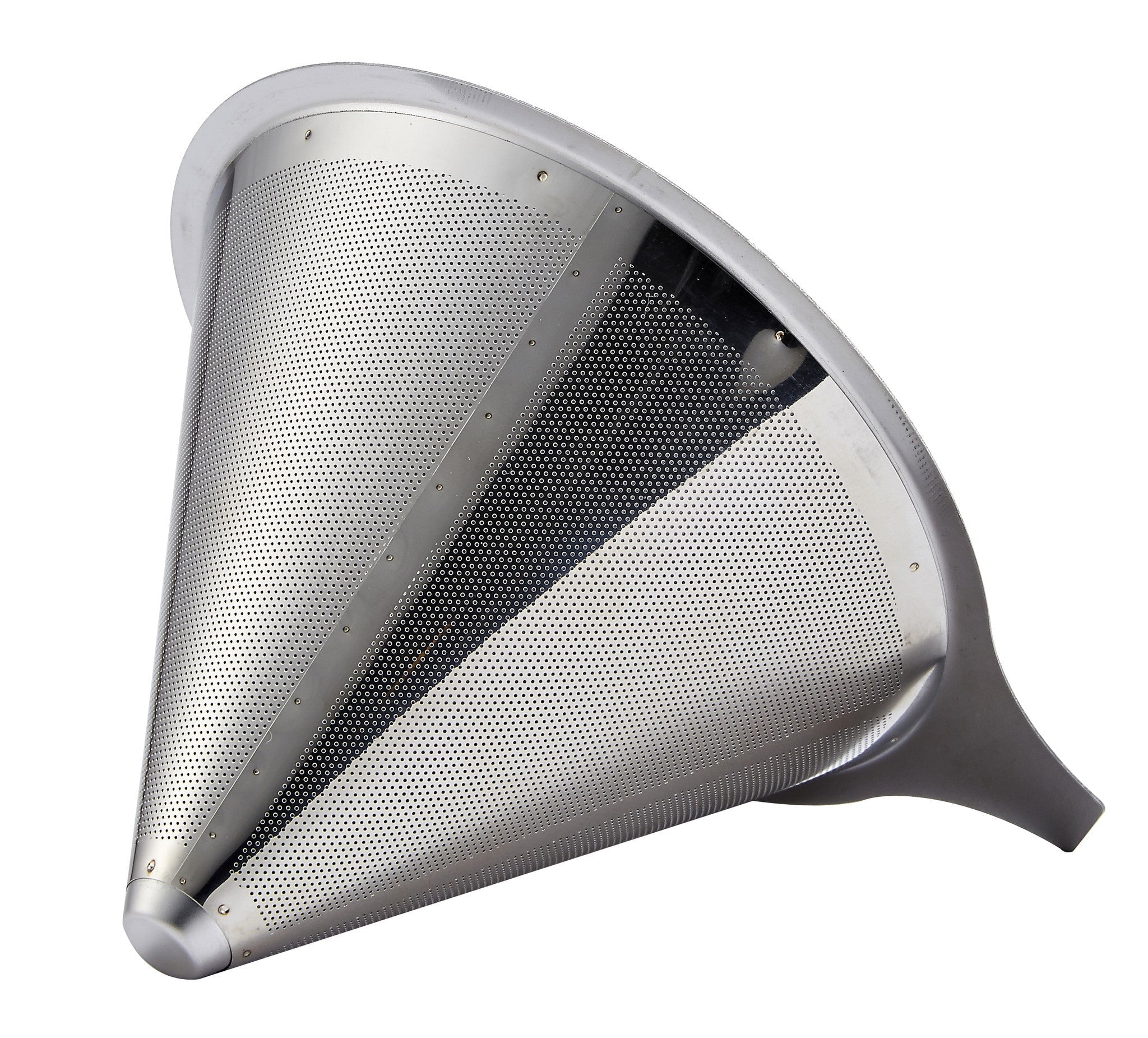 Pro Chef Kitchen Tools Stainless Steel Pour Over Coffee Maker - Reusable Cone Shaped Dripper Filter for Paperless Single Cup Brewed Hot or Cold Coffee and Loose Leaf Herbal Teas