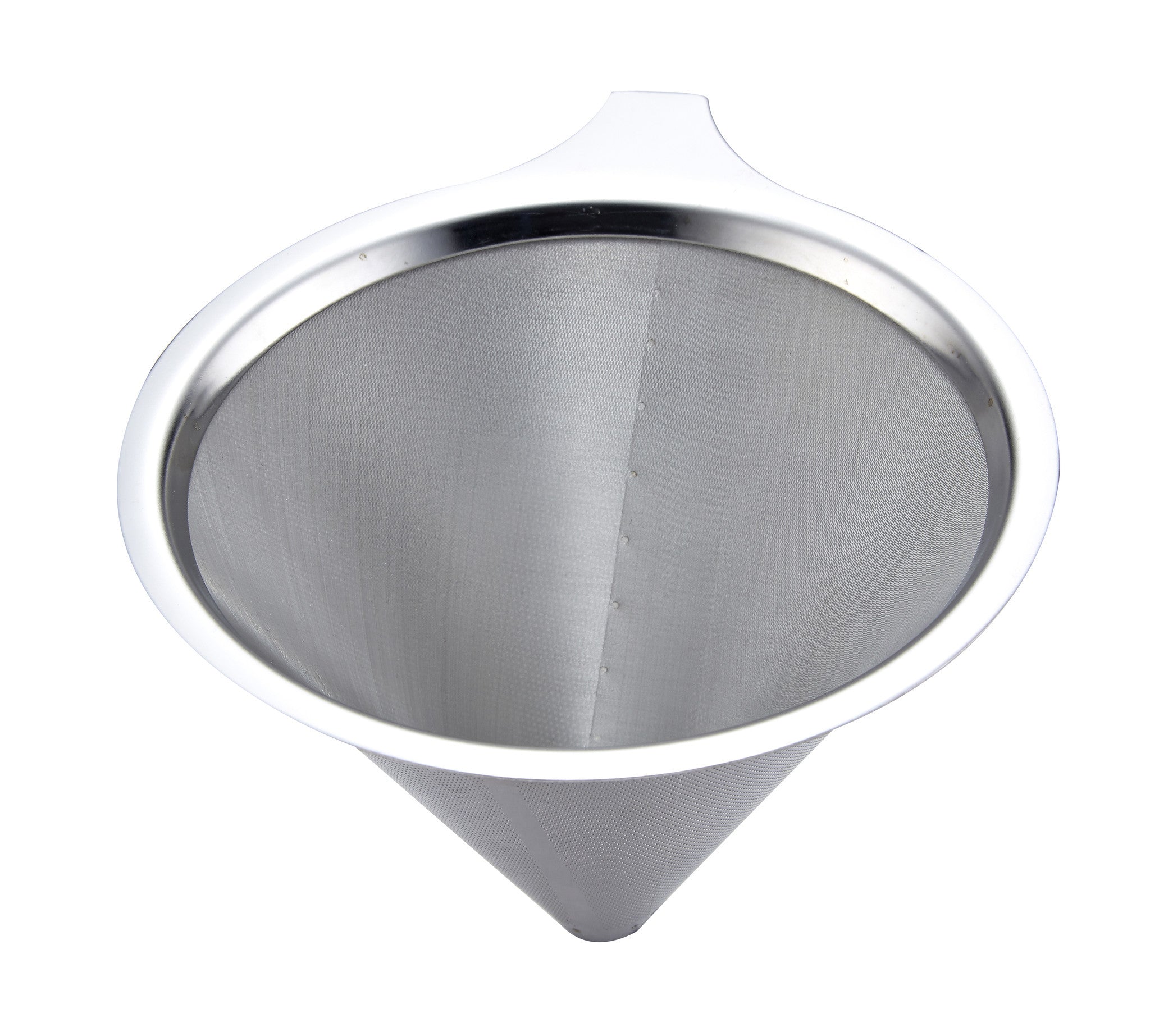 Pro Chef Kitchen Tools Stainless Steel Pour Over Coffee Maker - Reusable Cone Shaped Dripper Filter for Paperless Single Cup Brewed Hot or Cold Coffee and Loose Leaf Herbal Teas