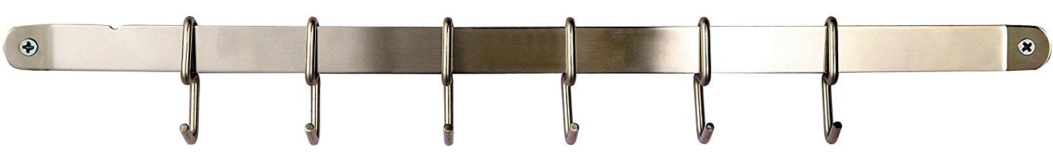 Utensil Holder S Hook 6 Pack Set with Hanging Rack