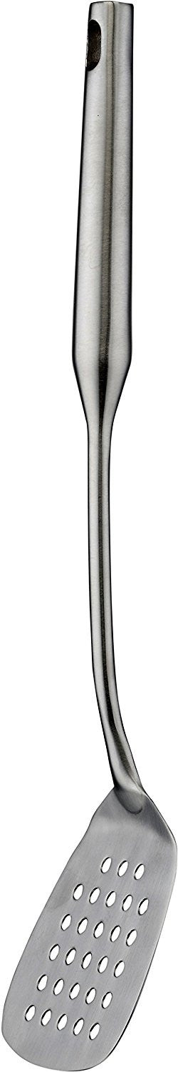 Pro Chef Kitchen Tools Stainless Steel Perforated Turner Spatula - Flipper with Drain Hole to Cook and Serve Fish, Burgers, Eggs, Pancakes and Holes Allow the Food to Easily Slide Off