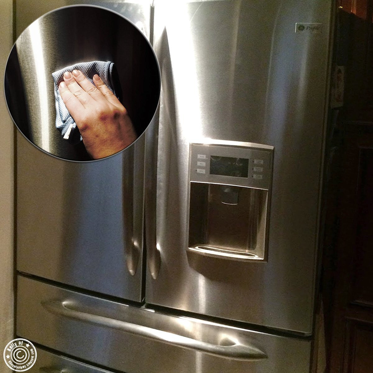 Pro Chef Kitchen Tools Stainless Steel Appliance Polishing Cloth - Clean and Polish Appliances, Counters, Fridge Doors, Sinks, Windows with Easy Wipes Using Dry, Damp or with Cleaners