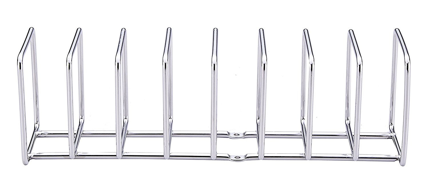 Pro Chef Kitchen Tools Stainless Steel Pot Lid Organizer - Keep Your Cabinets Organized with Metal Vertical Storage Shelf To Hold Pan Lids, Plates, Dishes, Cutting Boards