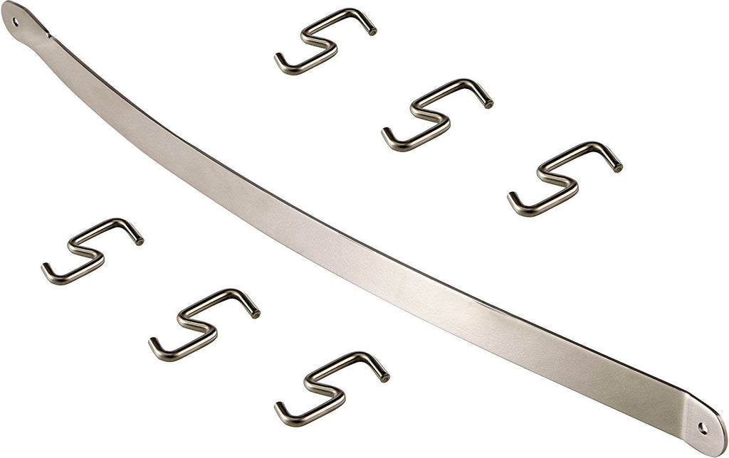 Utensil Holder S Hook 6 Pack Set with Hanging Rack