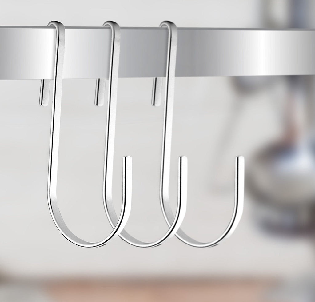 Hooks For Hanging - Kitchen Pot Racks S Hook 10 Pack Set