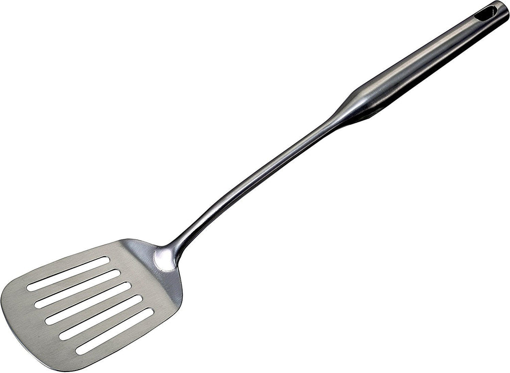 Slotted Turner Grill Spatulas - Big Metal Spatula - Burger Flipper Fish Turner - Wok Cooking Pancake Griddle - Heavy Duty Commercial Restaurant Quality Stainless Steel Utensils by Pro Chef Kitchen Tools