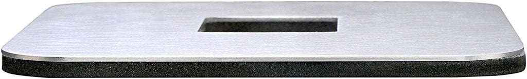 Pro Chef Kitchen Tools Stainless Steel Table Coaster Set - 6 Square Coasters to Prevent Stains and Scratches by Juices, Beverages, Glasses, Bar Drinks, Mugs, Coffee Cups, Wine Stemware