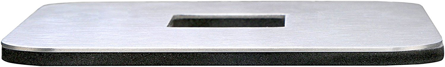 Pro Chef Kitchen Tools Stainless Steel Table Coaster Set - 6 Square Coasters to Prevent Stains and Scratches by Juices, Beverages, Glasses, Bar Drinks, Mugs, Coffee Cups, Wine Stemware