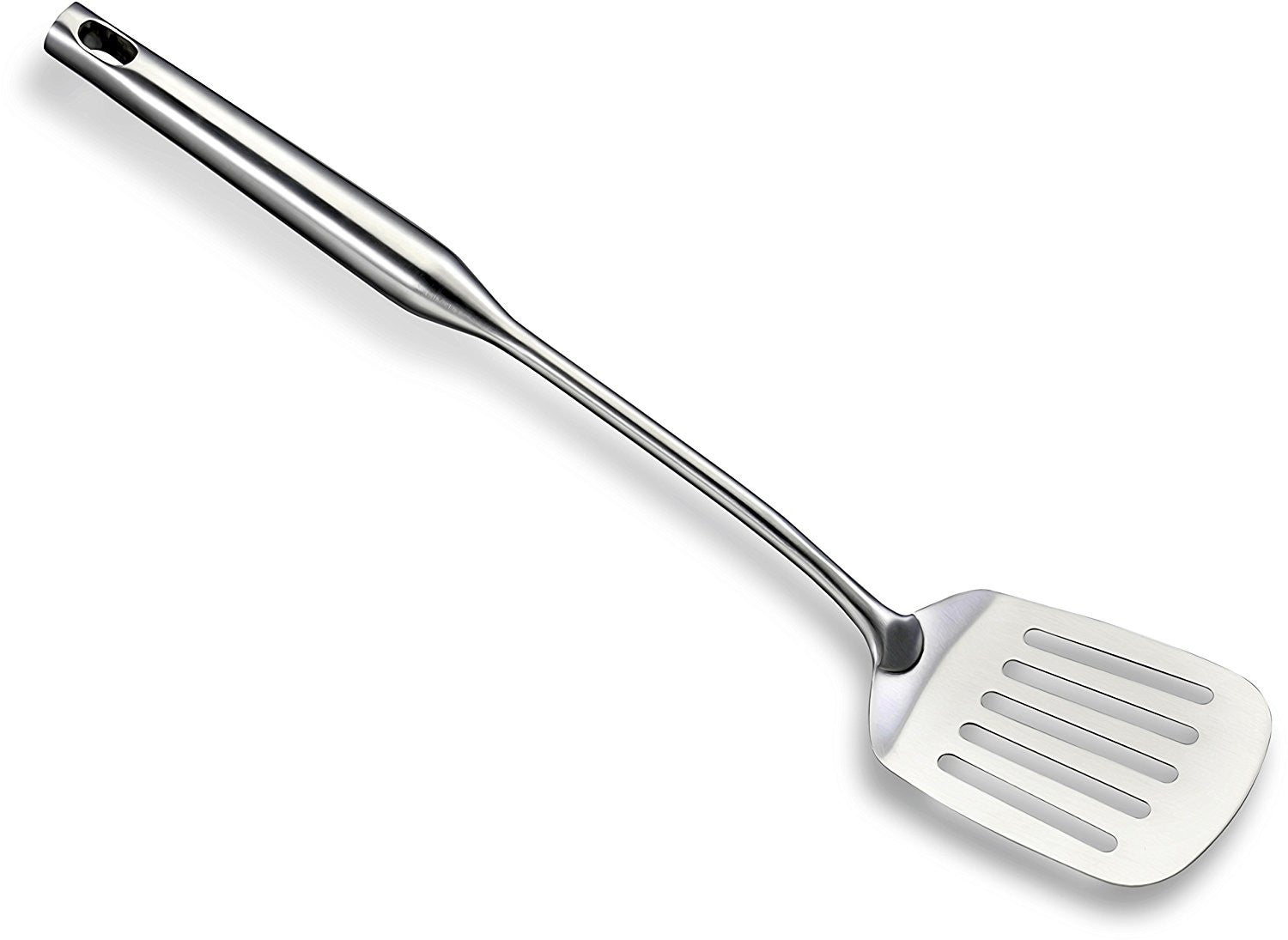 Slotted Turner Grill Spatulas - Big Metal Spatula - Burger Flipper Fish Turner - Wok Cooking Pancake Griddle - Heavy Duty Commercial Restaurant Quality Stainless Steel Utensils by Pro Chef Kitchen Tools