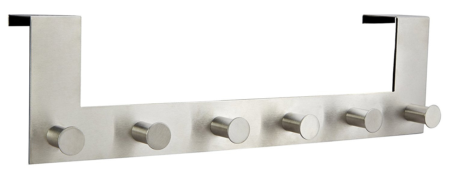 Over The Door Hooks - 6 Coat Hooks Pegs