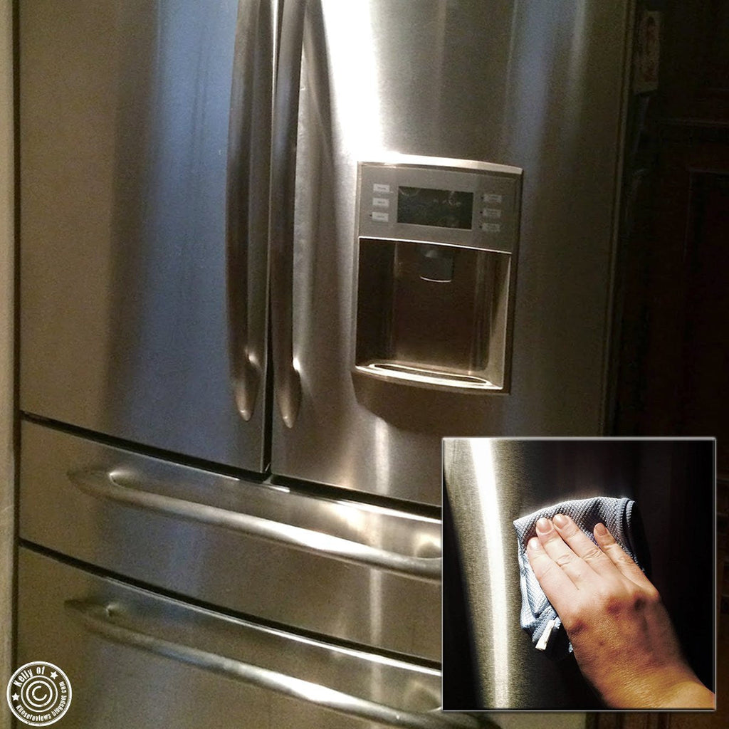 Pro Chef Kitchen Tools Stainless Steel Appliance Polishing Cloth - Clean and Polish Appliances, Counters, Fridge Doors, Sinks, Windows with Easy Wipes Using Dry, Damp or with Cleaners