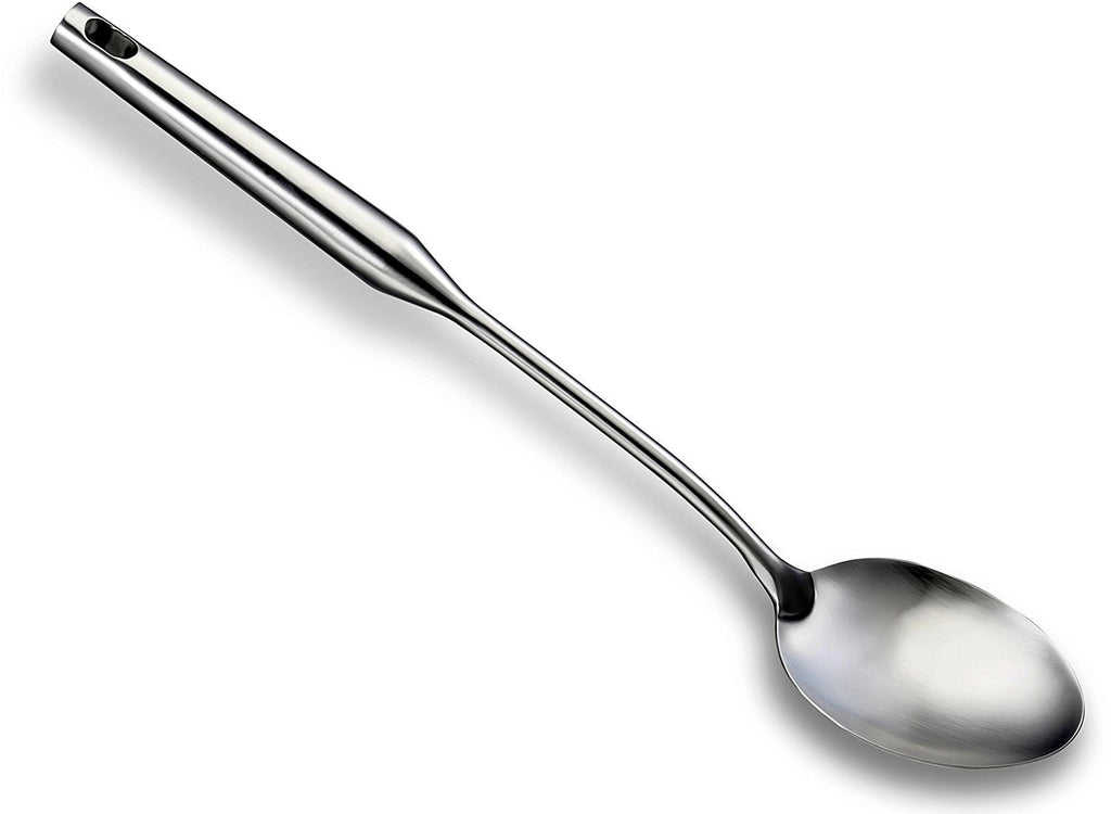 Serving Spoon - Flatware Serving Sets For Mixing And Cooking Big Spoons - Canning Ladle Brewing Gadget - Commercial Restaurant Quality Dishwasher Safe Stainless Steel Utensils by Pro Chef Kitchen Tools