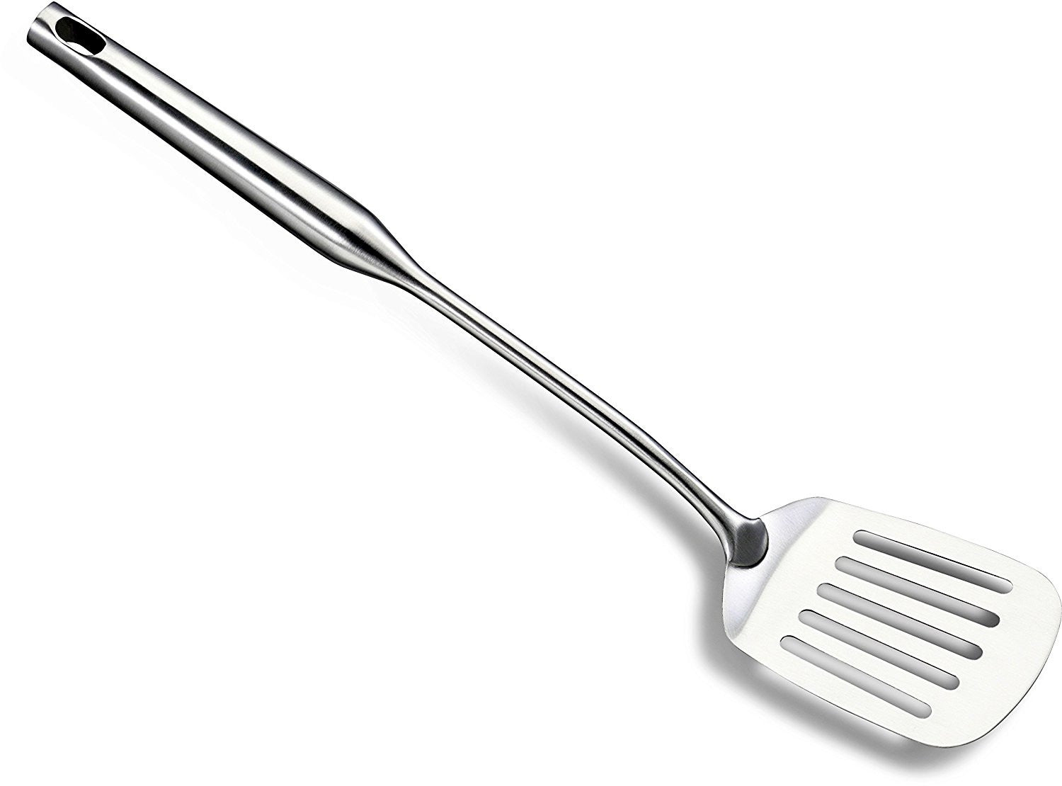 Slotted Turner Grill Spatulas - Big Metal Spatula - Burger Flipper Fish Turner - Wok Cooking Pancake Griddle - Heavy Duty Commercial Restaurant Quality Stainless Steel Utensils by Pro Chef Kitchen Tools