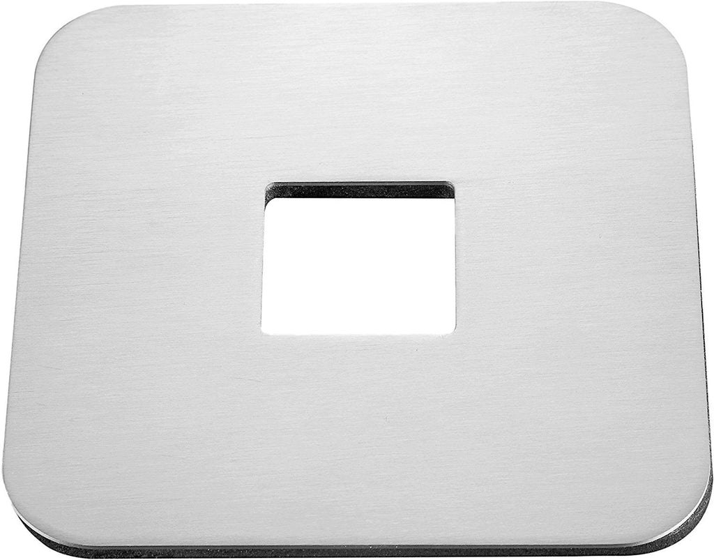 Pro Chef Kitchen Tools Stainless Steel Table Coaster Set - 6 Square Coasters to Prevent Stains and Scratches by Juices, Beverages, Glasses, Bar Drinks, Mugs, Coffee Cups, Wine Stemware