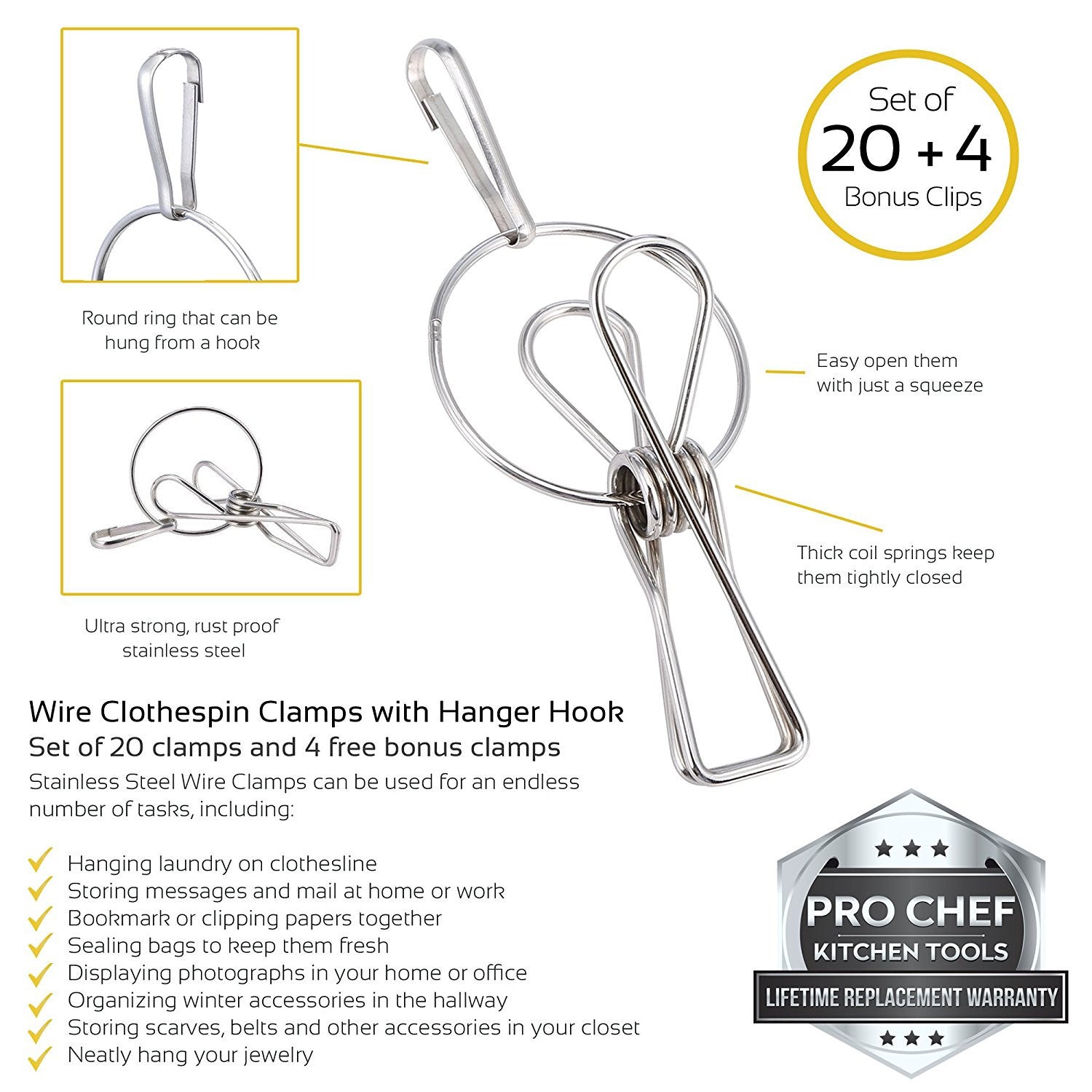 Hanger Clips - Laundry Clothes Pins