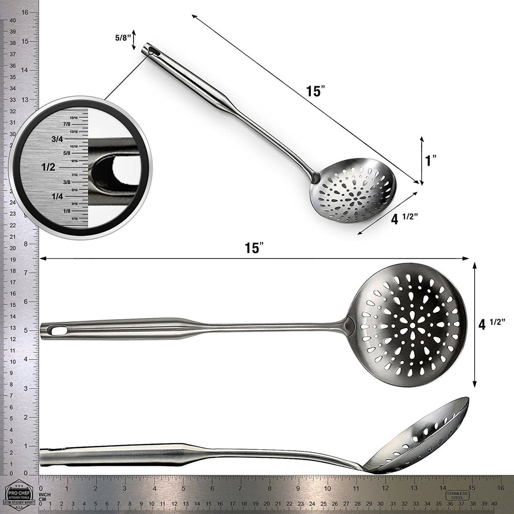 Skimmer Spoon - Skimmers Slotted Spoon For Straining Fry Cooking