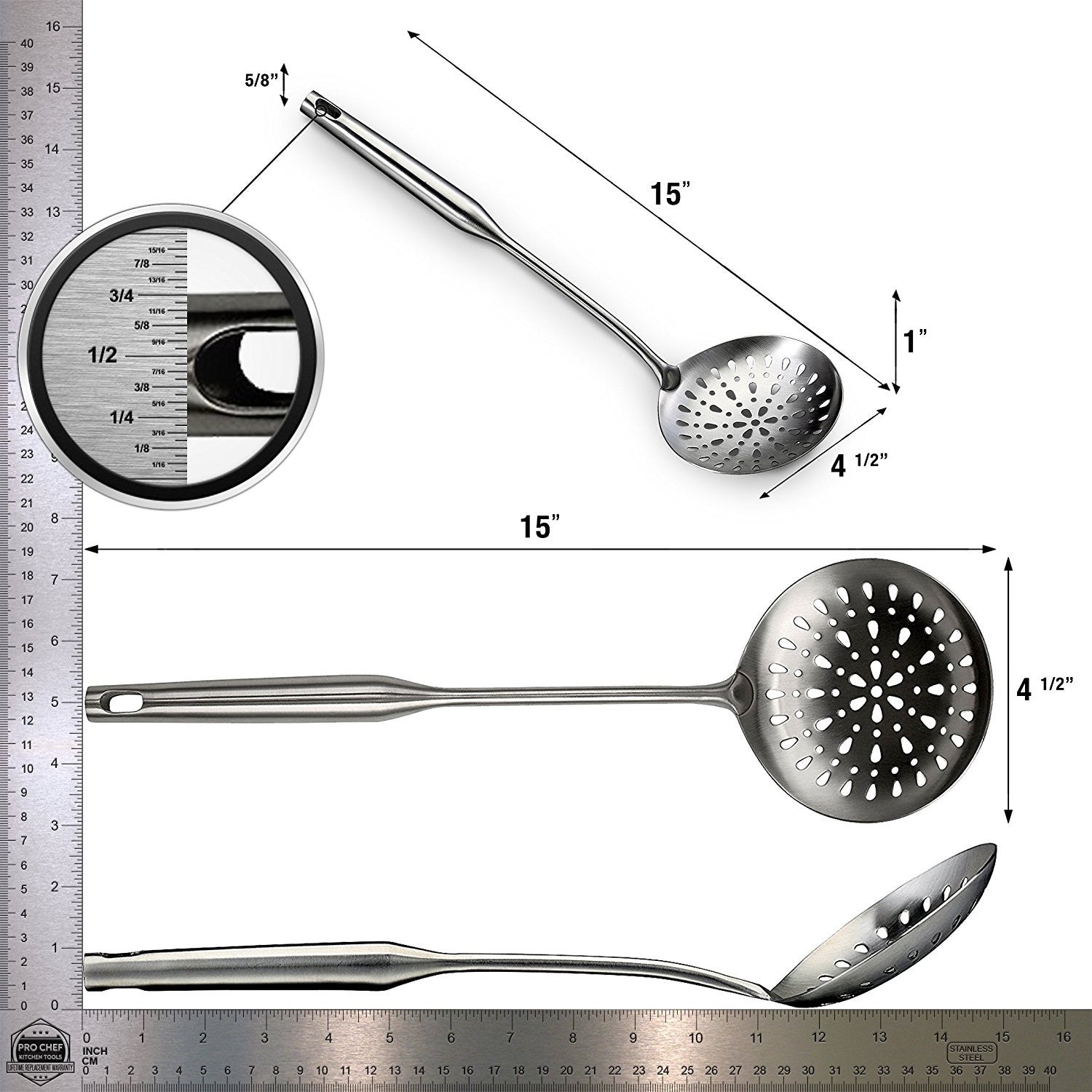 Skimmer Spoon - Skimmers Slotted Spoon For Straining Fry Cooking