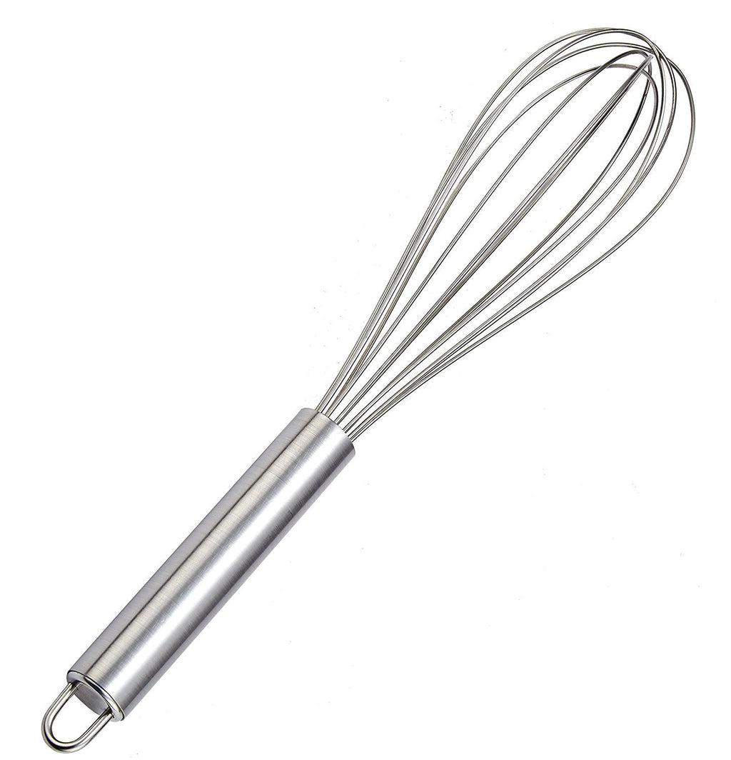 Pro Chef Kitchen Tools Stainless Steel Wire Whisk - 10 inch Balloon Whisk Egg Beaters for French Cooking, Mixing Cake Batter and to Mix, Whip or Blend Sauces