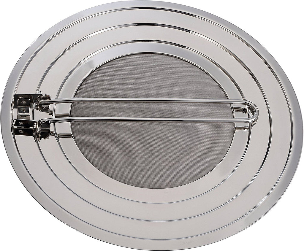 Pro Chef Kitchen Tools Stainless Steel Grease Splatter Screen - Eliminate Mess and Prevent Hot Oil Burns and Stains When Pan Frying Bacon or Sauteing With Instant Pot As a Replacement Lid