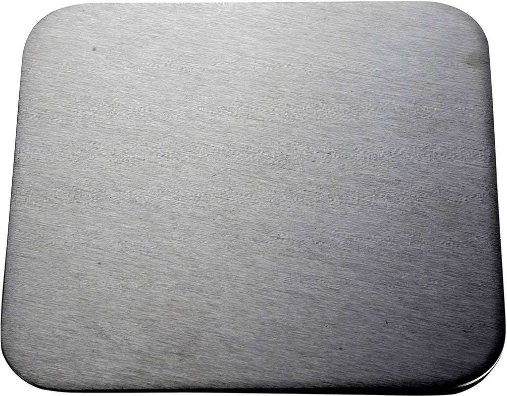 Square Coasters For Drinks - Bar Accessories Coaster Set With Holder For Coffee Table Decor - Stainless Steel Drink Mats Protect Your Furniture From Mugs And Glasses by Pro Chef Kitchen Tools