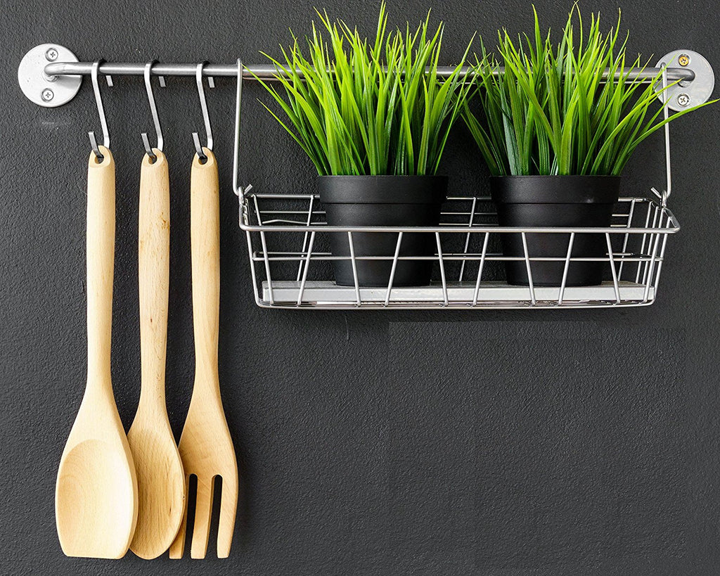 Flat Hanging Hooks - Pot Racks S Hook 10 Pack Set