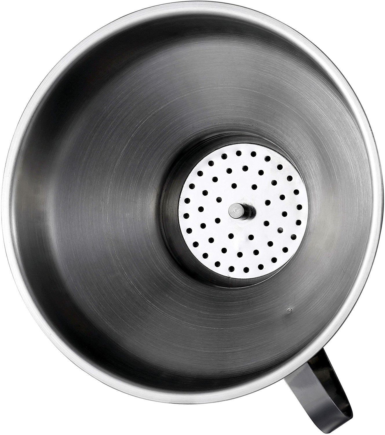 Pro Chef Kitchen Tools Stainless Steel Large Metal Funnel - 2 in 1 Combo Set for Cooking, Canning, Oils, Wine with Removable Strainer Converts to Wide Mouth Funnel when Small Funnel Detached