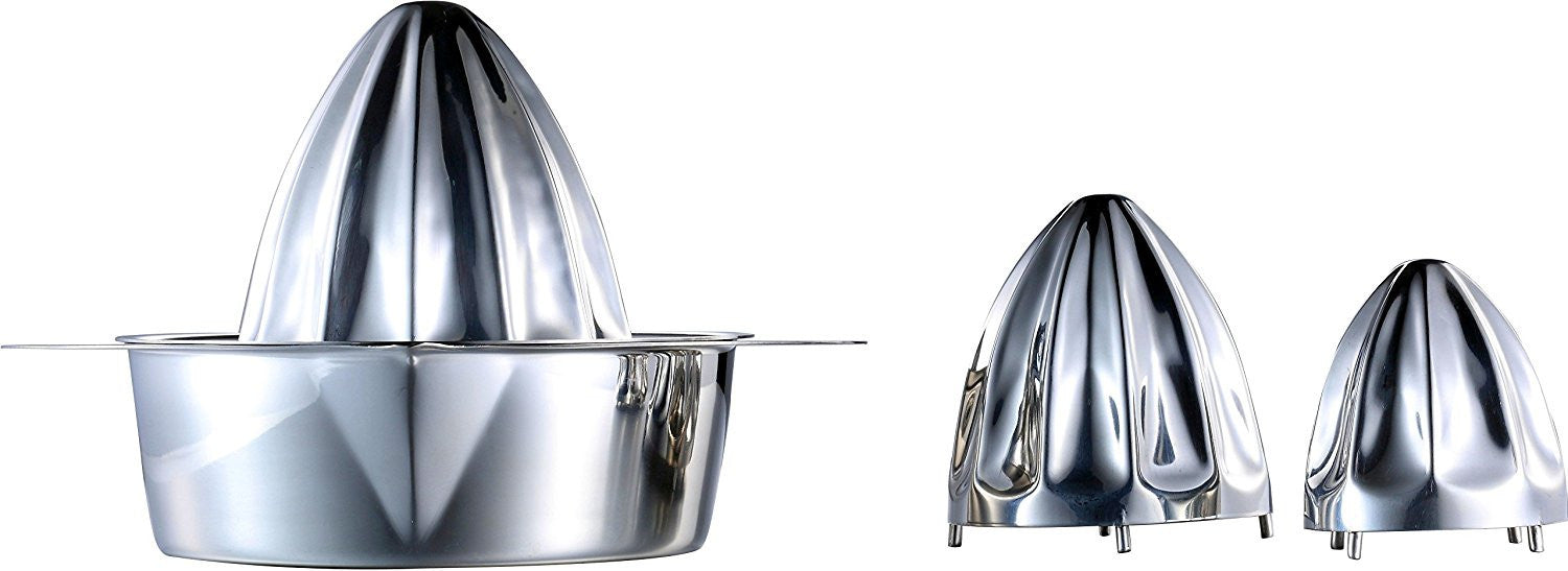 Pro Chef Kitchen Tools Stainless Steel Manual Citrus Juicer - 3 in 1 Adjustable Cup Style Hand Juice Press Extractor for Orchard Fresh Squeezed Lime, Lemon, Orange, Grapefruit Juices