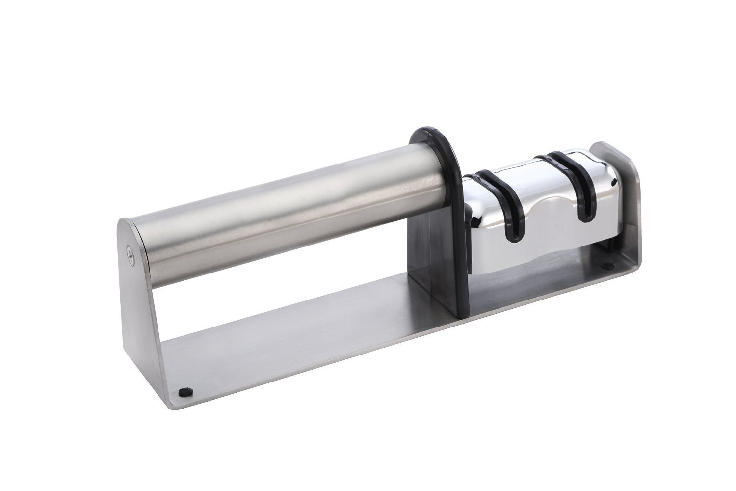 Pro Chef Kitchen Tools Stainless Steel Knife Sharpener - 2 Stage Diamond Hone Twin Sharpening System Commercial Professional Restaurant Prime Grade Quality