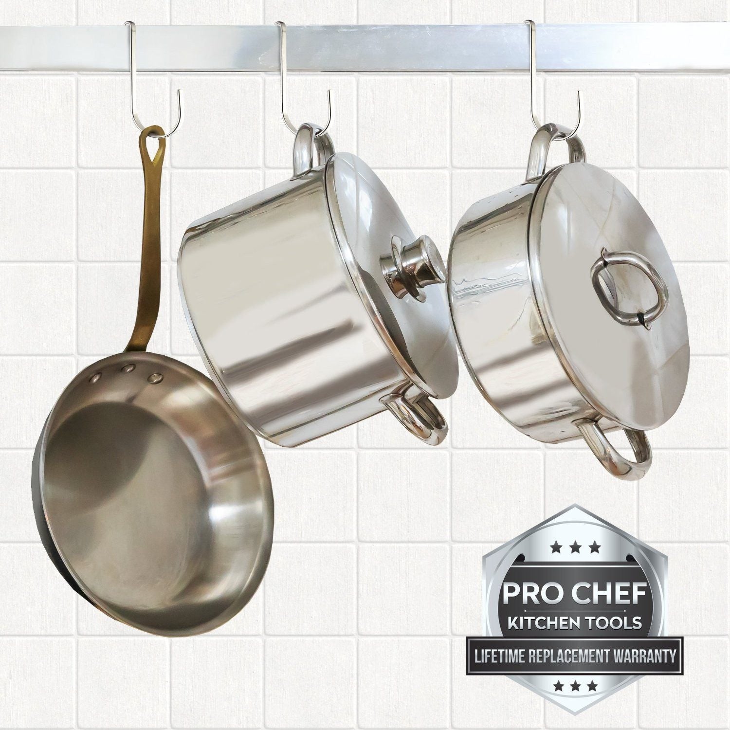 Hooks For Hanging - Kitchen Pot Racks S Hook 10 Pack Set