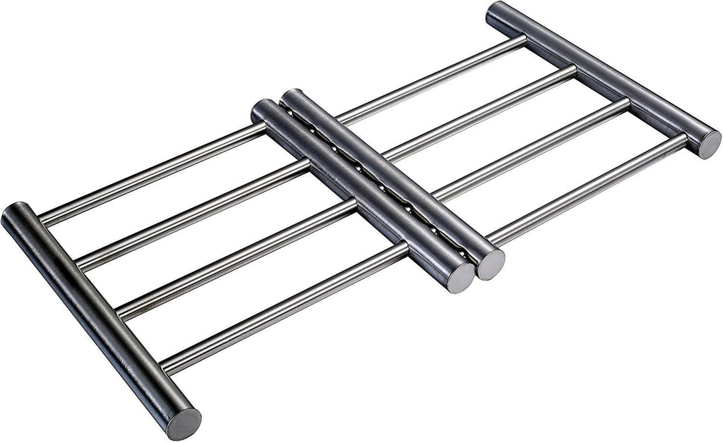 Trivets For Hot Dishes - Hot Plate Holder Metal Cooling Rack Expandable Trivet To Protect Counter Table Top Serving Of Instapot Slow Cookers - Instant Pots And Crock Pot Liners by Pro Chef Kitchen Tools