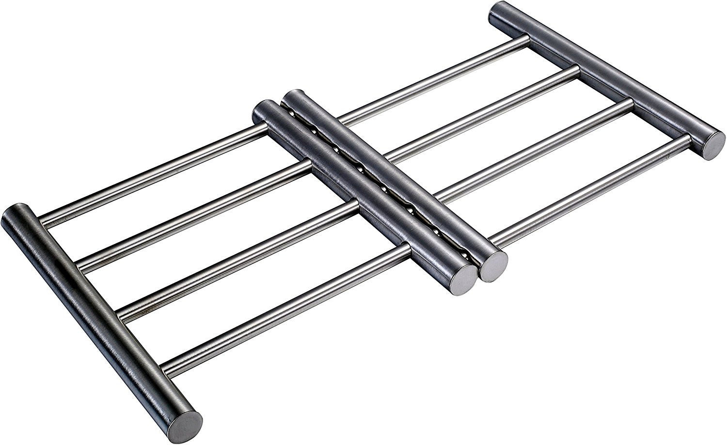 Trivets For Hot Dishes - Hot Plate Holder Metal Cooling Rack Expandable Trivet To Protect Counter Table Top Serving Of Instapot Slow Cookers - Instant Pots And Crock Pot Liners by Pro Chef Kitchen Tools