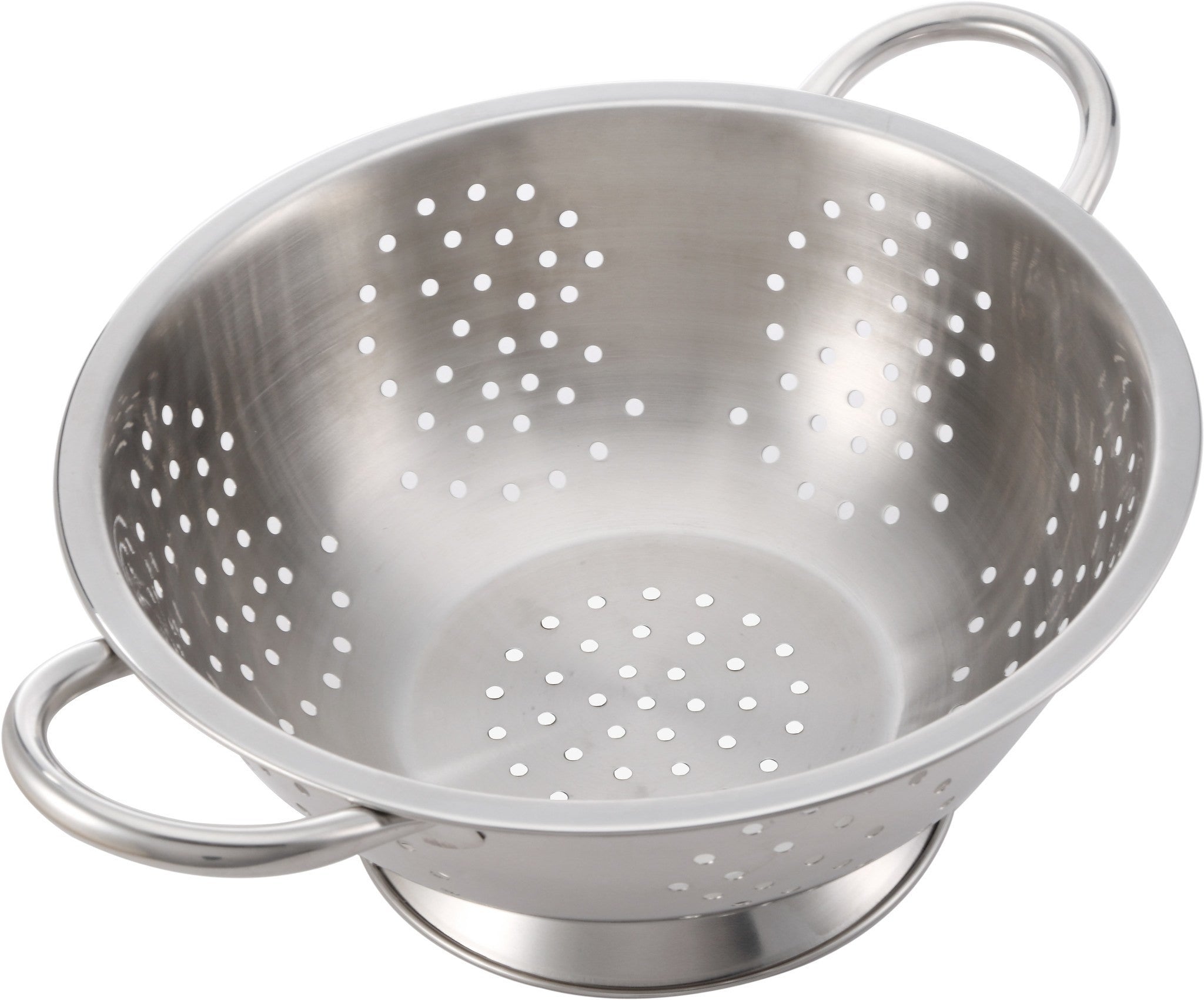 Pro Chef Kitchen Tools Stainless Steel Colander Strainer - Metal Kitchen Sink Pasta Drainer with Wide Grip Basket Handles to Strain Large Pots Noodles, Wash Berries, Fruits, Vegetables, Salads