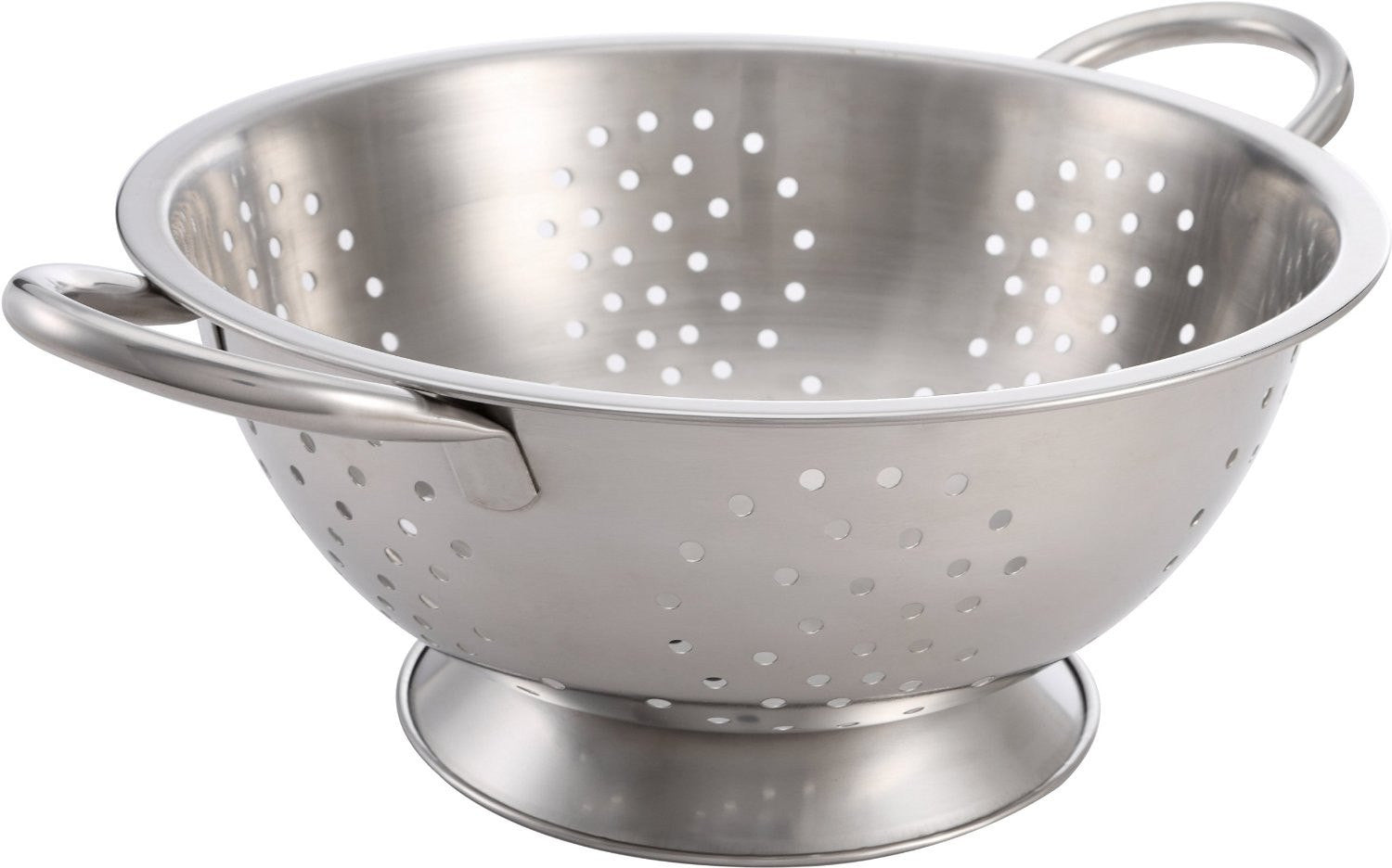 Pro Chef Kitchen Tools Stainless Steel Colander Strainer - Metal Kitchen Sink Pasta Drainer with Wide Grip Basket Handles to Strain Large Pots Noodles, Wash Berries, Fruits, Vegetables, Salads